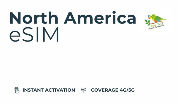 eSIM, Unlimited, 15 Days, North America, Throttled